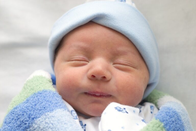 Newborn Wrapped In Blue - Staffdna babies-deliveries-labor and delivery